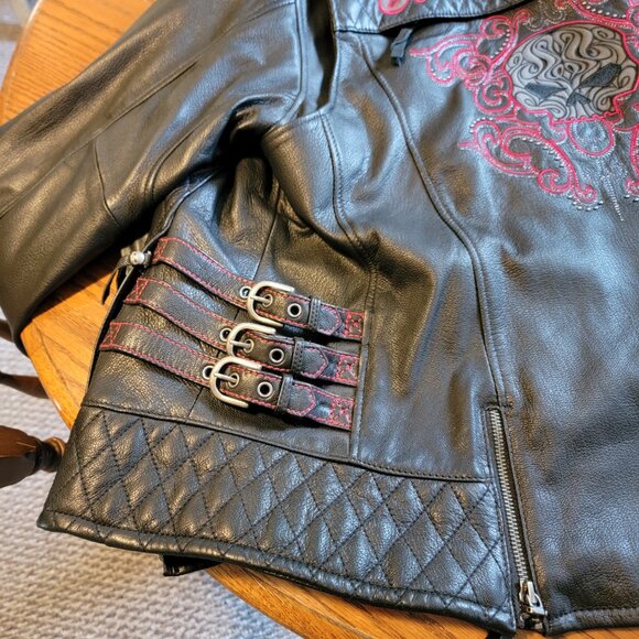 Ladies Leather Harley Davidson jacket - Picture 2 of 4